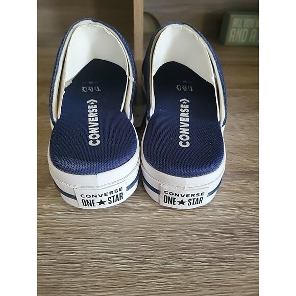 Converse Women's One Star Slip-On Sandals Shoes Navy/Egret/White Size 8 - Picture 10 of 12